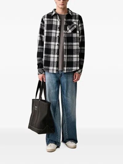 Hurley Check-pattern Button-up Shirt In Black