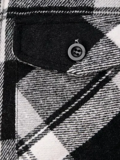 Hurley Check-pattern Button-up Shirt In Black
