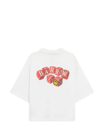 Barrow Dice-print Drop-shoulder T-shirt In Multi