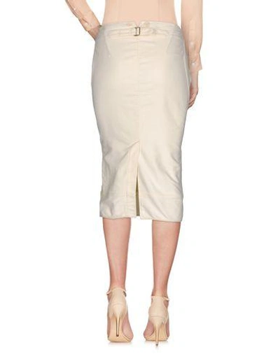 Shop Ralph Lauren Midi Skirts In Ivory
