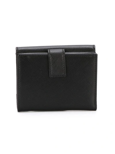 Shop Ferragamo Salvatore  Gancini Short Wallet - Black