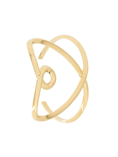 Chloé Twisted-heart Cuff In Gold