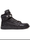 Givenchy Black Leather Star Tyson High-top Sneakers