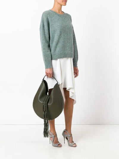 Shop Altuzarra Ghianda Hobo Bag In 354 Cactus