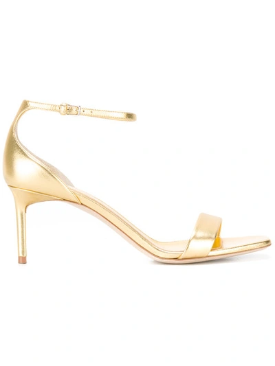 Saint Laurent Amber 65 Sandals In Gold