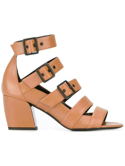 Pierre Hardy 'parallele' Sandals In Brown