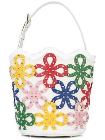 Shop Sara Battaglia Floral Bucket Bag