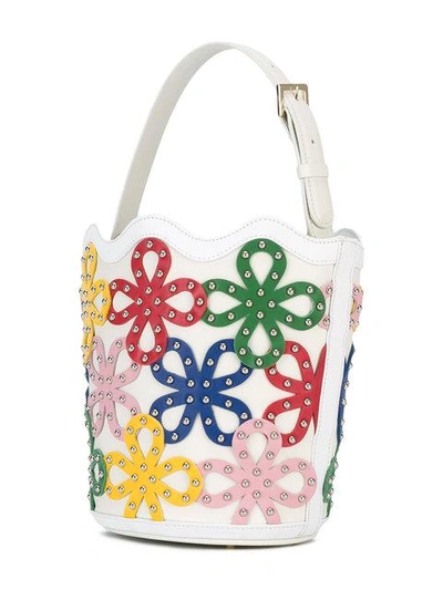 Shop Sara Battaglia Floral Bucket Bag