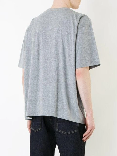 Shop Taakk Sequinned T-shirt In Grey