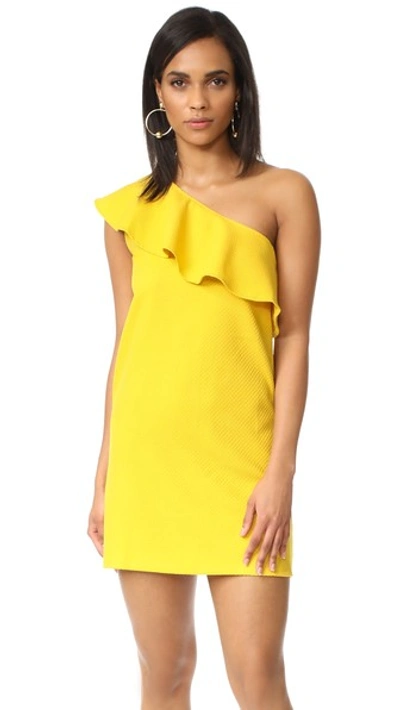 Cupcakes And Cashmere Tex Dress In Yellow. In Honey