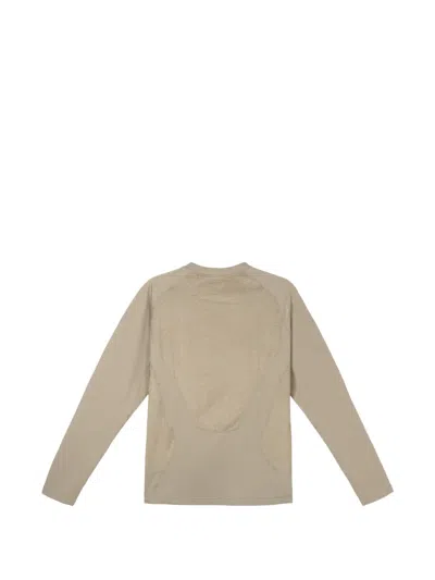 Satisfy Mesh-panel Long-sleeve T-shirt In Neutral