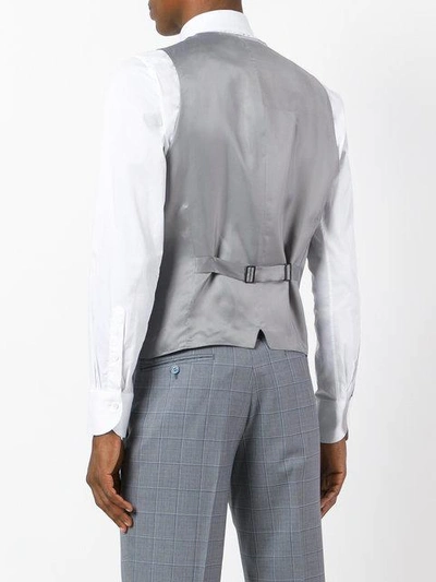 Shop Canali Formal Waistcoat In Grey