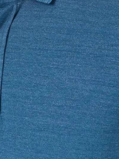 Shop Ermenegildo Zegna - Short Sleeve Polo Shirt  In Blue