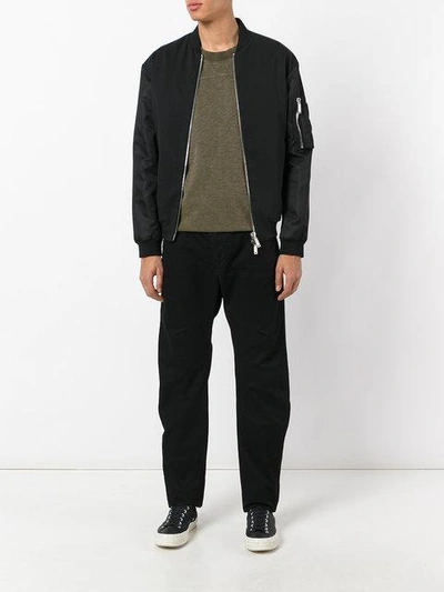 Shop 11 By Boris Bidjan Saberi Curved Leg Trousers In Black