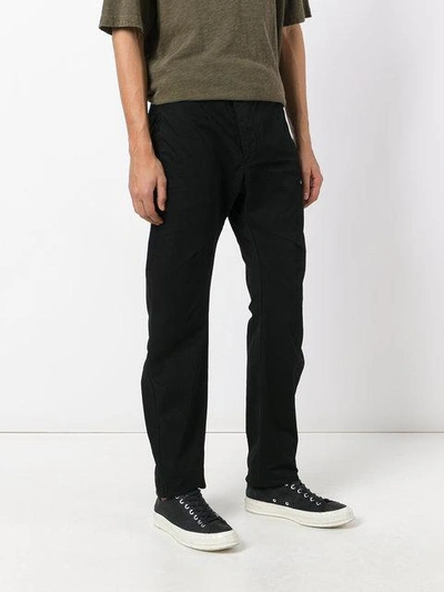 Shop 11 By Boris Bidjan Saberi Curved Leg Trousers In Black