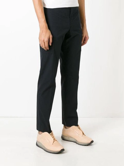 Shop Maison Margiela Zip Pocket Chino Trousers - Black