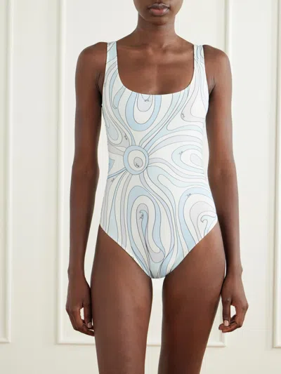 Pucci Printed Swimsuit In Multi