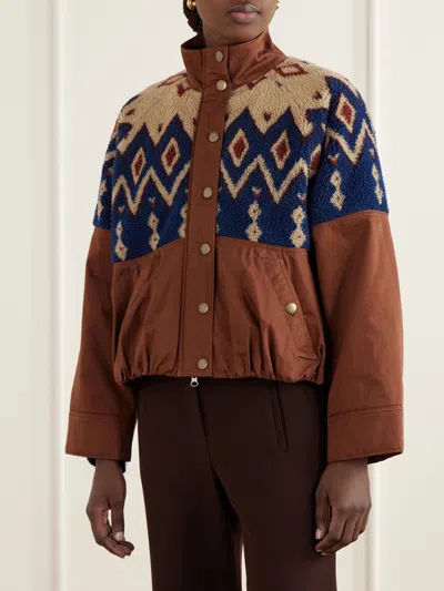 Veronica Beard Knoll Geometric-pattern Jacket In Multi