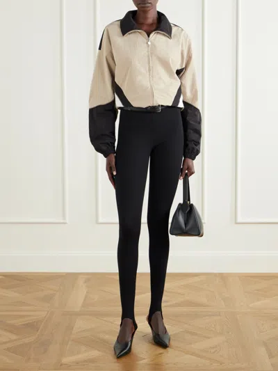 Stella Mccartney Paneled Shell Jacket In Neutral