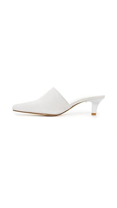 Shop Maryam Nassir Zadeh Andrea Mules In Dirty White