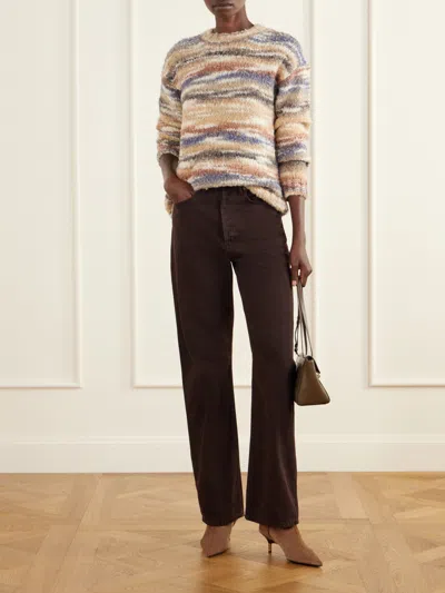 Veronica Beard Castile Striped Wool-blend Sweater In Multi