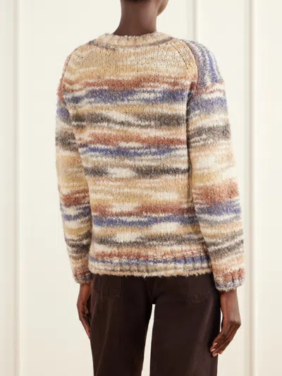 Veronica Beard Castile Striped Wool-blend Sweater In Multi
