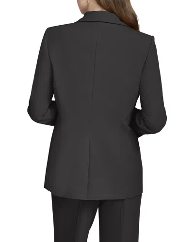 Halston Logo Blazer In Black