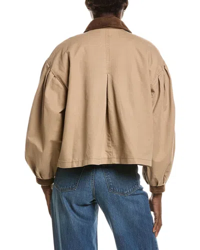 Hunter Zip Front Jacket In Brown