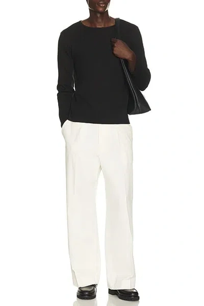 Second / Layer Black Zero Thermal Long Sleeve T-shirt In Black