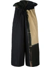 Y'S wide-legged cropped trousers,DRYCLEANONLY