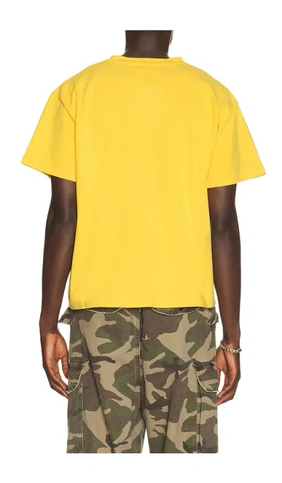 Second / Layer Papi Chulo Slogan-print T-shirt In Yellow