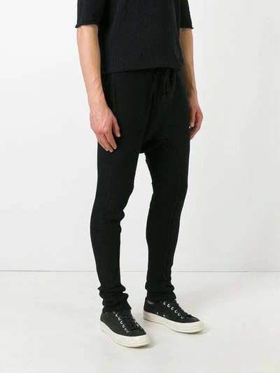 Shop Cedric Jacquemyn Long Rib Decoup Leggings In Black