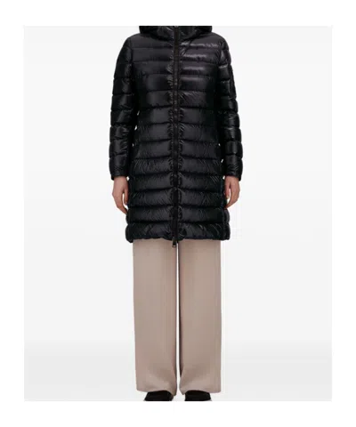Herno Long-sleeved Down Jacket In Black