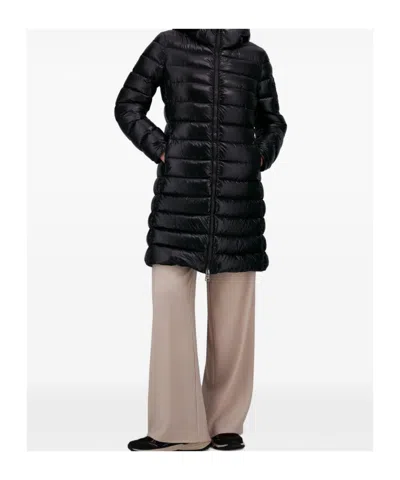 Herno Long-sleeved Down Jacket In Black