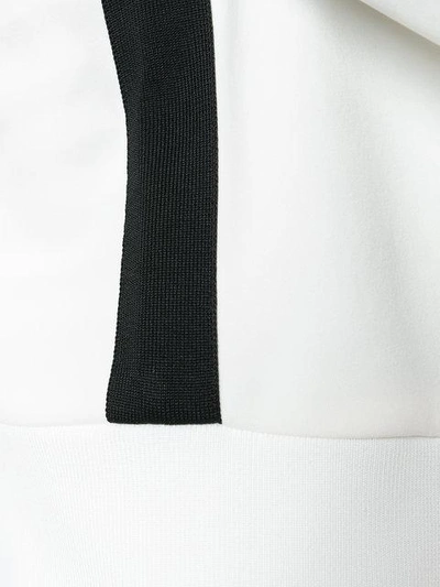 Shop Moncler Poli Stretch Zipped Cardigan - Neutrals