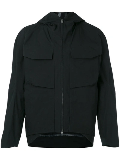 The Viridi-anne Hooded Sports Jacket In Black