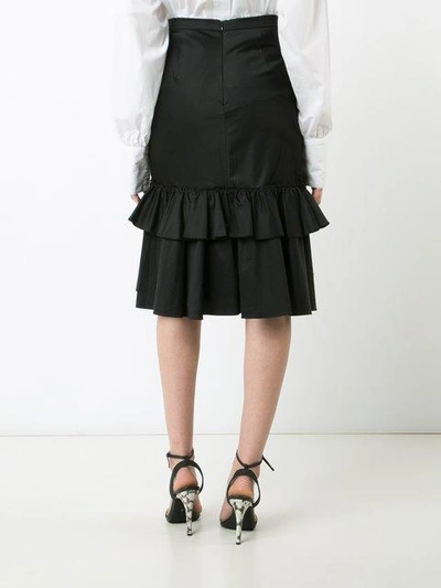 Shop Tome Ruffle Skirt In Black