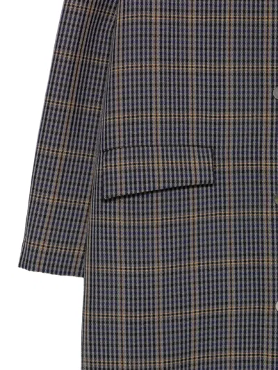 Tela Check-pattern Nathan Coat In Gray