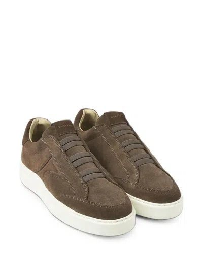 Nubikk Vick Ease Elasticated-strap Sneakers In Brown