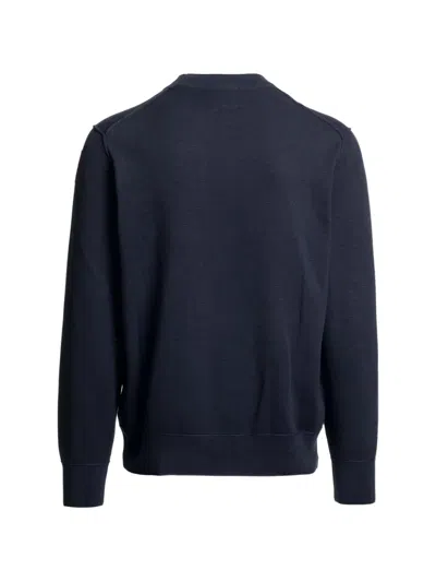 Parajumpers Basic Braw Logo-patch Sweater In Blue