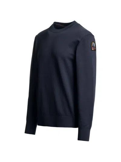 Parajumpers Basic Braw Logo-patch Sweater In Blue