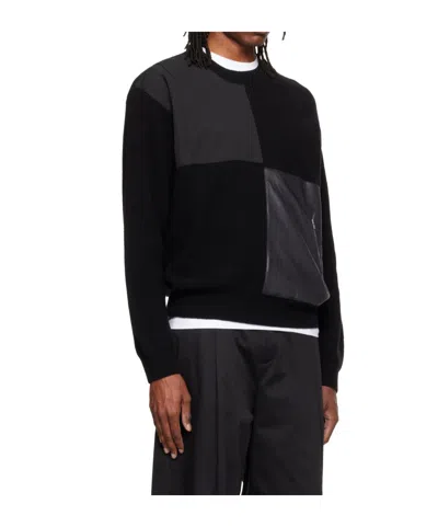 Re;code Checkerboard Sweater In Black