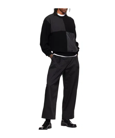 Re;code Checkerboard Sweater In Black