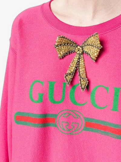 Shop Gucci Print Oversized Sweatshirt