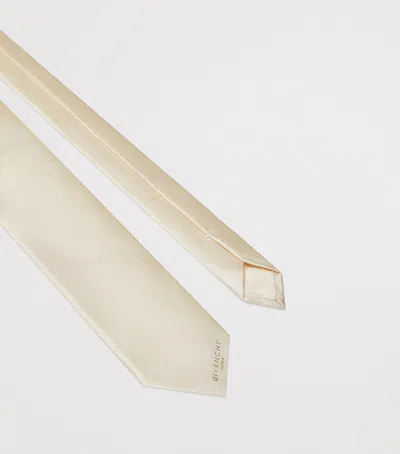 Givenchy Silk Tie In Ivory