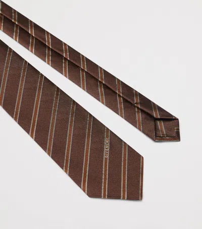 Givenchy Silk Tie In Brown