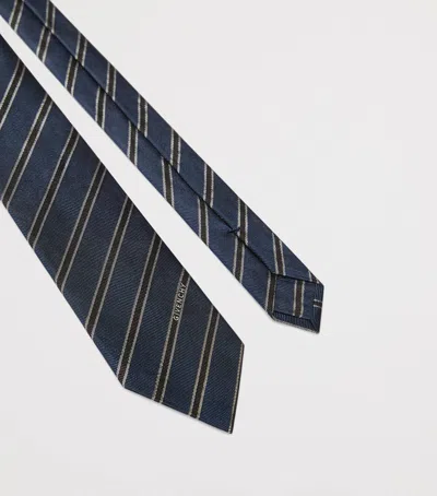 Givenchy Silk Tie In Navy