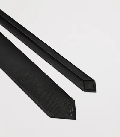 Givenchy Silk Tie In Black