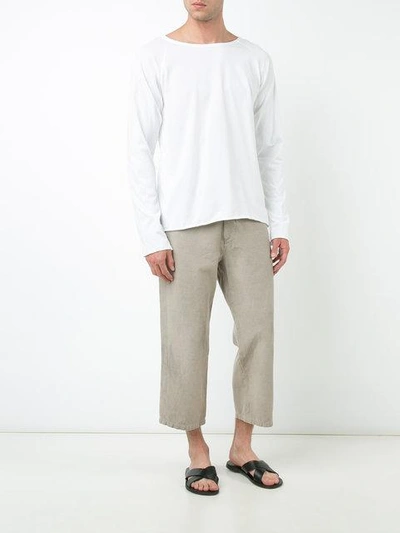 Shop Horisaki Design & Handel Long Sleeve T-shirt - White