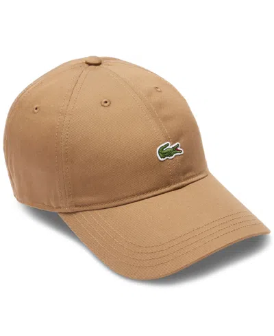 Lacoste Men's Adjustable Strap Twill Cap In Six - Cookie